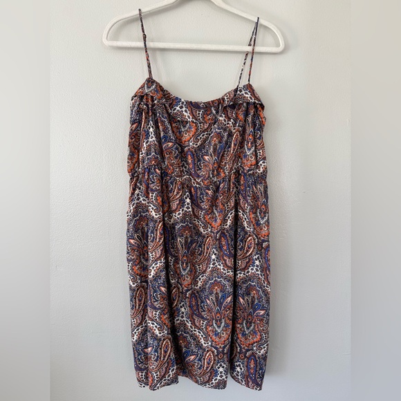 J. Crew Dresses & Skirts - J Crew Silk Paisley Ruffle Mini Dress
